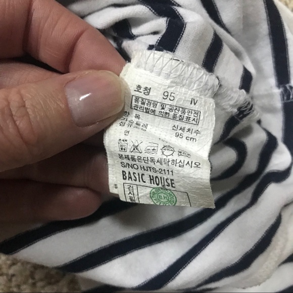 BASIC HOUSE Long Sleeve Striped Pull-On Hoodie - Picture 8 of 8